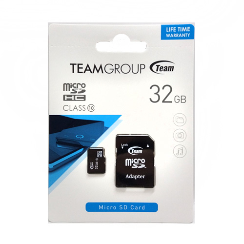 Карта пам'яті micro-SD  32 Gb Team + перех. SD (10 CLASS)