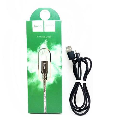 Кабель USB-Micro USB HOCO X 14 1м 2.0А (тканина)
