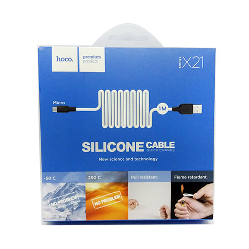 Кабель USB-Micro USB HOCO X21/1м (1389/1885)