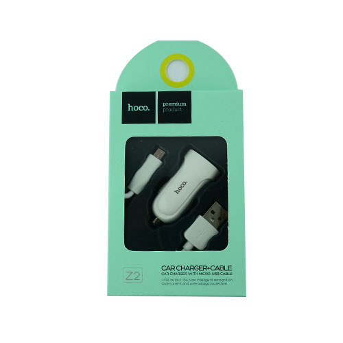 АЗП HOCO Z 2 1.5А/1USB + кабель MicroUSB О.