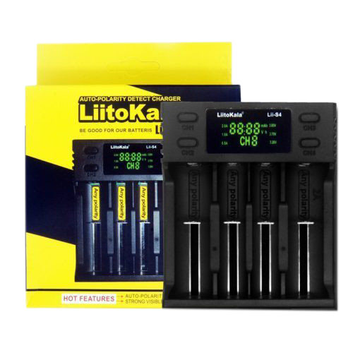 Зар. пристрій LiitoKala S4 /4 каналу/2А/(Ni-Mh/Ni-Cd/Li-Ion/Li-Fe) + екран