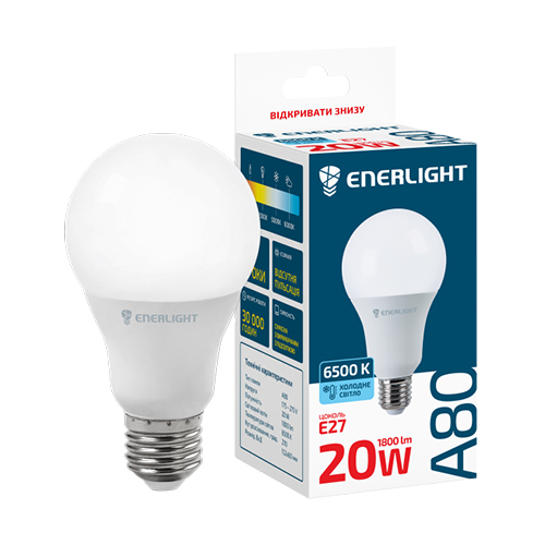LED лампа ENERLIGHT A80 20Вт 6500K E27 (4240/4264)