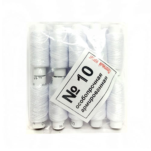 Нитки 10 Білі (10шт/уп)
