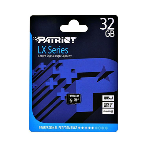 Карта пам'яті micro-SD  32 Gb Patriot LX ( 10 CLASS )