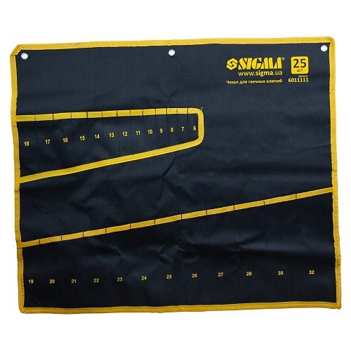 Чохол Sigma для гайкових ключів 25шт 6011111