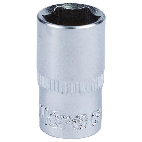 Насадка шестигранна Ultra  1/4" коротка 12мм CrV 6060122