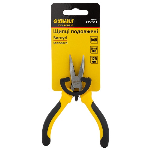 Довгогубці Sigma Standard вигнуті 125мм 4356511