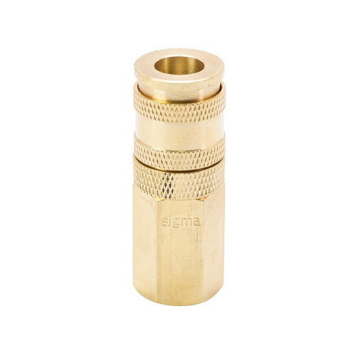 З'єднання швидкознімне Sigma посилене з фіксатором FT 1/4" (латунь) (КРАТНО 2 шт) 7021641