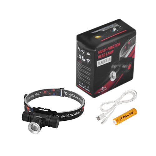 Ліхтарик налобний №5808-T6 (2x18650) Zoom