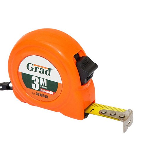 Рулетка Grad Monolit 3м×16мм 3816335