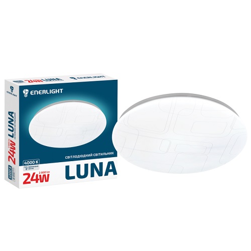 LED світильник настінно-стельовий ENERLIGHT LUNA 24Вт 4000К (5339)