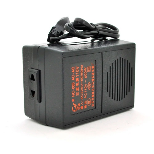 Перетворювач напруги трансформаторний 500W Input 220 V/Output 110V + універсальна розетка