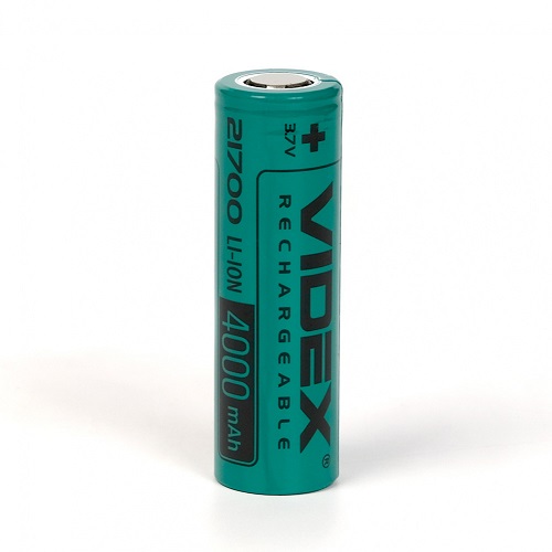 Акумулятор VIDEX (без захисту) Li-Ion 21700 4000mAh 3.7V (26615)