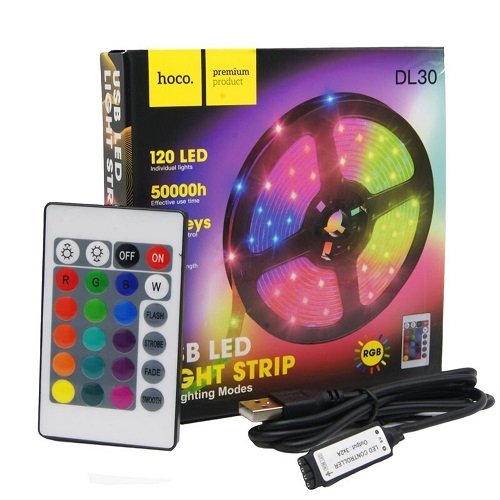Стрічка світлодіодна HOCO DL30 з лед контролером