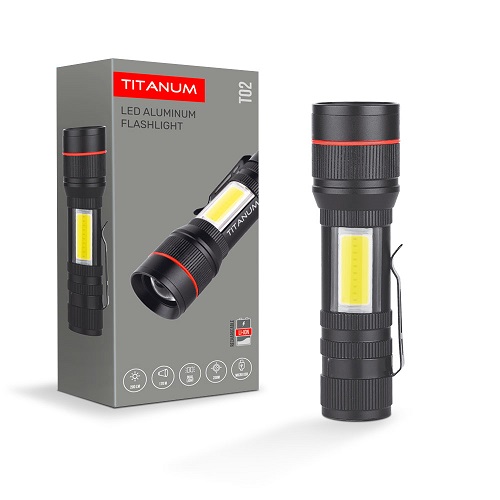 Ліхтарик TITANUM TLF-T02 200Lm 6500K (40шт/ящ) 27317