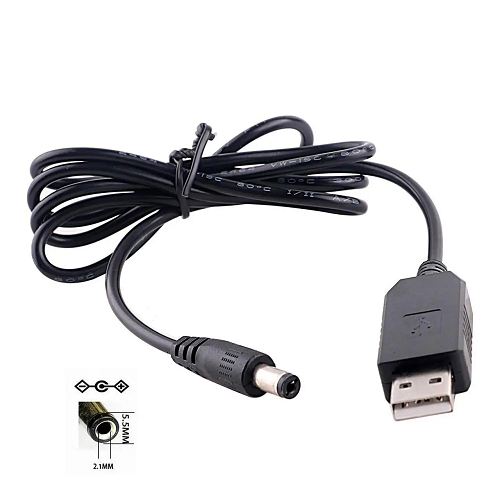 Кабель для роутера з перетворювачем напруги з 5V-9V (5.5 х 2.1 мм) DC 123460