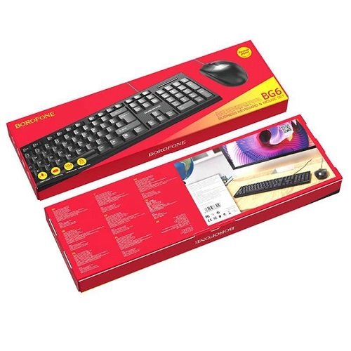 Комплект (клавіатура+миша) BOROFONE BG6