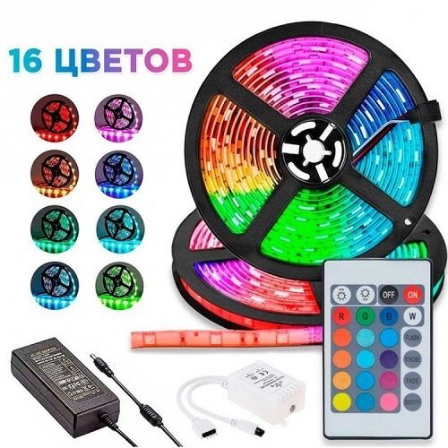 Стрічка світлодіодна RGB 2835 з лед контролером