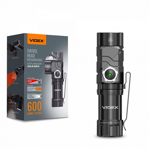 Ліхтарик Police VIDEX VLF-A244RH 600Lm 5000K 27526