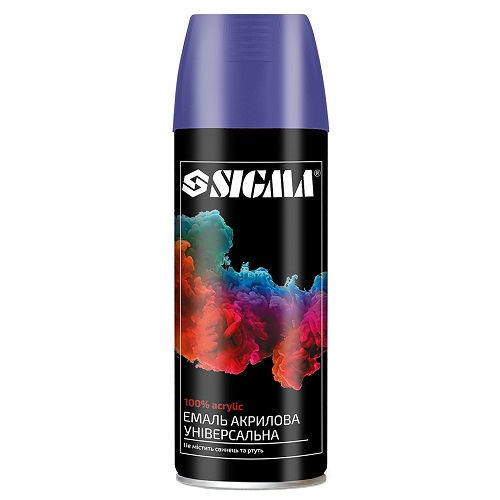 Емаль аерозольна акрилова Sigma 400мл RAL 5022 темно синій глянець (2737151)