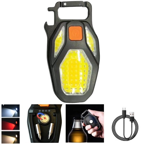 Ліхтарик ACCU MULTIFUNCTIONAL № LL-203-COB ULTRA(white+yellow+red)