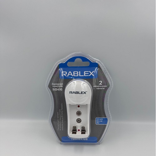 Зар. пристрій Rablex RB-416 2 канали (Ni-MH/Ni-Cd: AA/AAA / 9V)