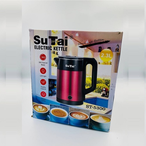 Дисковий електрочайник Su Tai ST-5300 хром (2