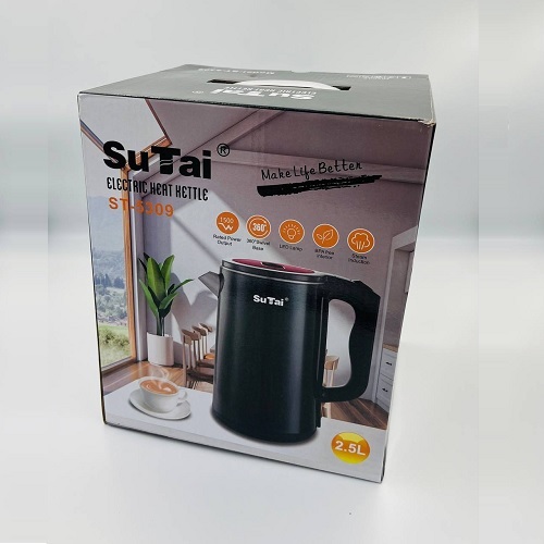 Дисковий електрочайник Su Tai ST-5309 хром (2