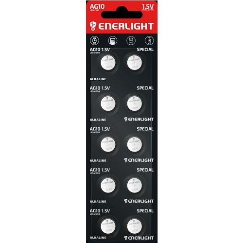 Батарейка Enerlight Special Alkaline AG10 (LR54/390) C10 6237