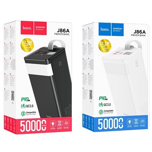 Зарядний пристрій Power Bank HOCO J86A 50000 mAh 22