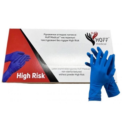 Рукавички гумові Hoff medical M (25пар/уп