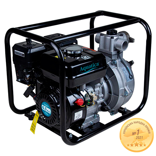 Мотопомпа AQUATICA  7.5 к.с. Hmax 70м Qmax 35м³/год (чотиритактний) (772535)