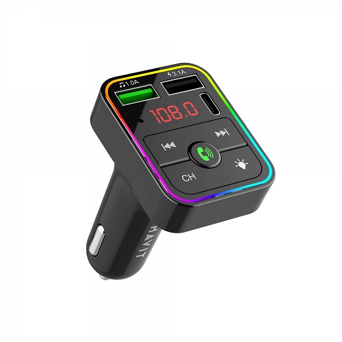 ФМ-модулятор HAVIT HV-FM812BT BLUETOOTH 2USB + USB-C RGB