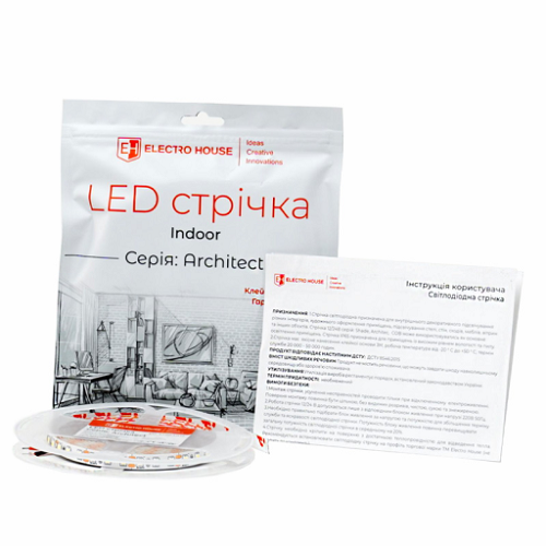 Стрічка LED ElectroHouse 13.5W/м на метр.SMD 2835 120шт/м
