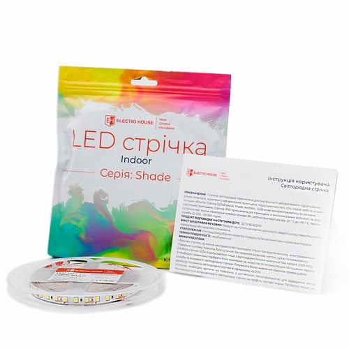 Стрічка LED ElectroHouse 12W/м на метр. SMD5050 60шт/м RGB IP20