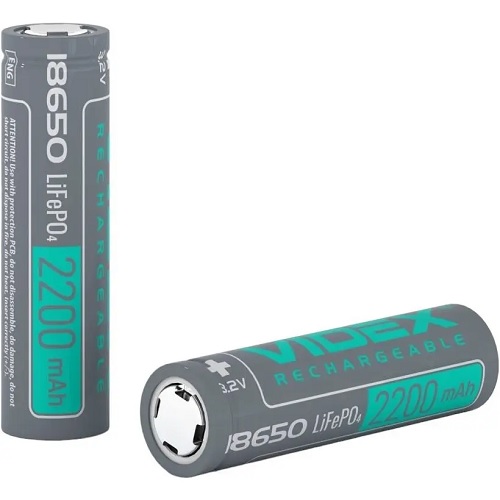 Акумулятор VIDEX (без захисту) LiFePO4 18650 2200mAh 3.2V