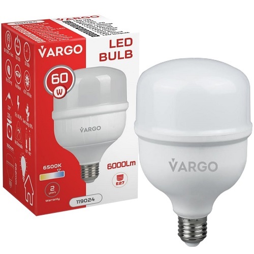 LED лампа VARGO 60W 6500K E27 160*1262мм 220V (V-119024)