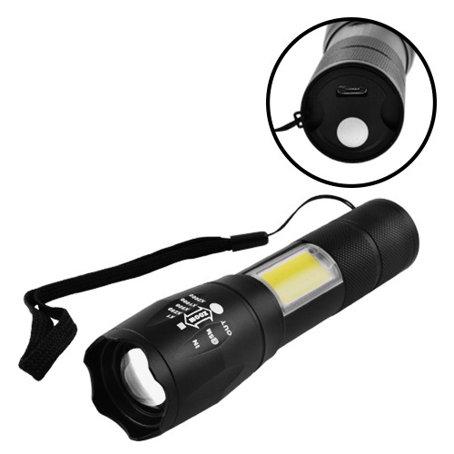 Ліхтарик ACCU/LED Police №1831-T6+COB