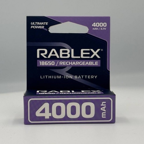 Акумулятор Rablex Li-Ion 18650 4000 mAh 3.7V без захисту