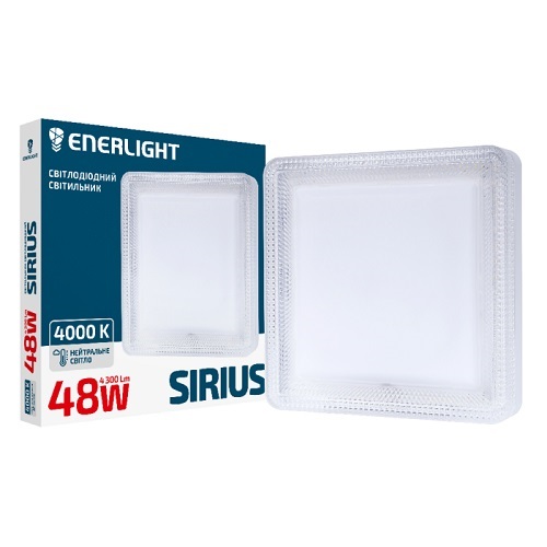 LED світильник настінно-стельовий ENERLIGHT SIRIUS 48Вт 4000К (7371)
