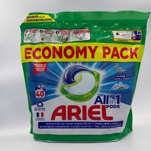 Капсули для прання Ariel Alpine 40 капс/уп пакет (3уп/ящ) 9094