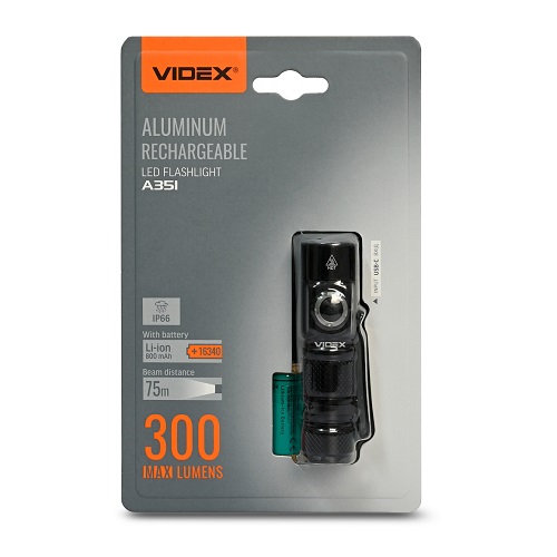 Ліхтарик Police VIDEX VLF-A351 300Lm 5000K 28357
