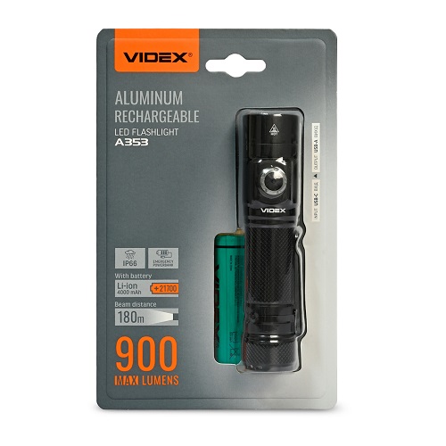 Ліхтарик Police VIDEX VLF-A353 900Lm 5000K 28359