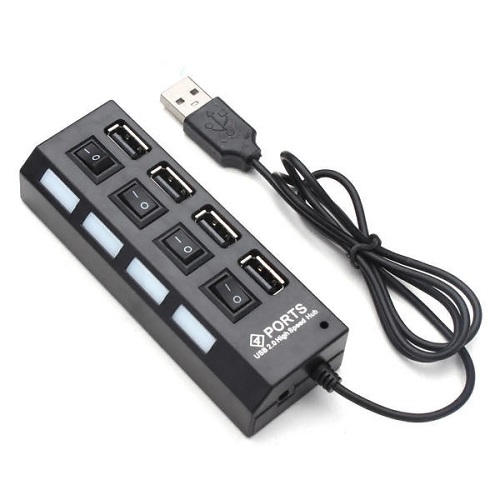Хаб USB № 004 4порта з вимикачами