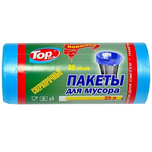 Мішки д/сміття TOP  35л/30шт надміцні синій 50*60 (50)