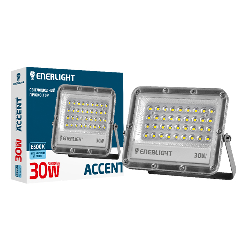 Прожектор ENERLIGHT Accent  30Вт 3600 Lm 6500К
