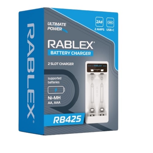 Зар. пристрій Rablex RB-425 2 канали (Ni-MH/Ni-Cd: AA/AAA)