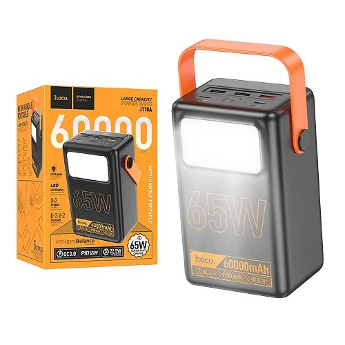 Зарядний пристрій Power Bank HOCO J110A 60000 mAh PD65W (5205)