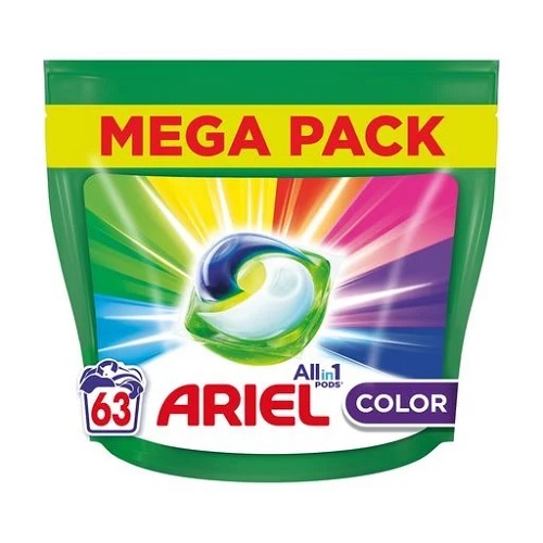Капсули для прання Ariel Color 63 капс/уп пакет (3уп/ящ) 7541