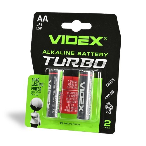 Батарейка VIDEX Alkaline TURBO LR03 (AAA) C4 (20/360) блист.